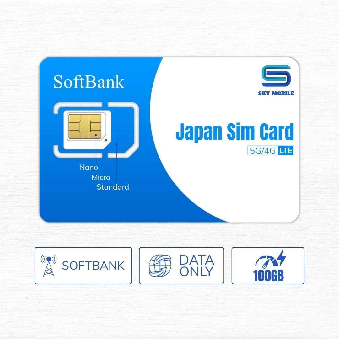 SIM DATA 5G SOFTBANK 100GB